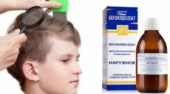 Utilizarea benzilbenzoatului de la păduchi și nom